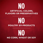 Purina ONE grain free dog food featuring real beef and bison premium ingredients