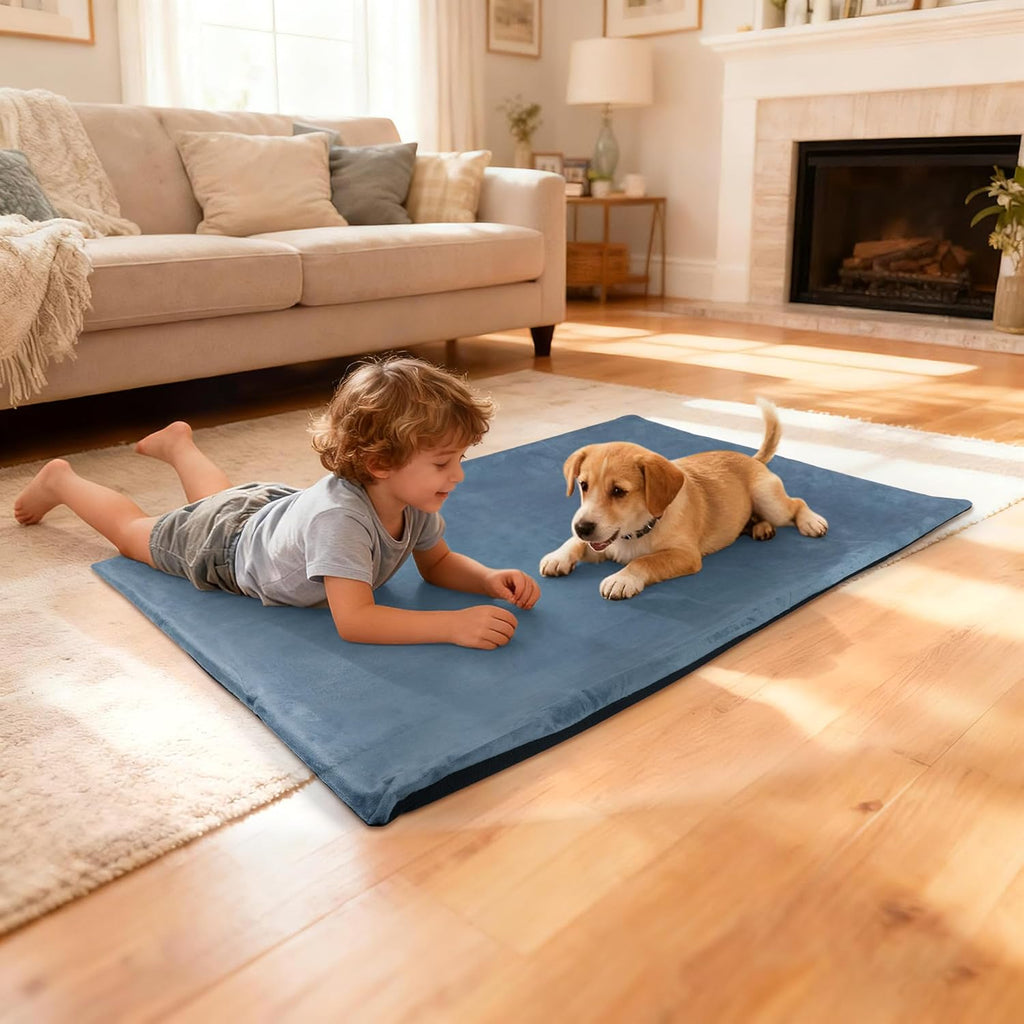 Waterproof thermoplastic polyurethane backing demonstration on pet bed liner