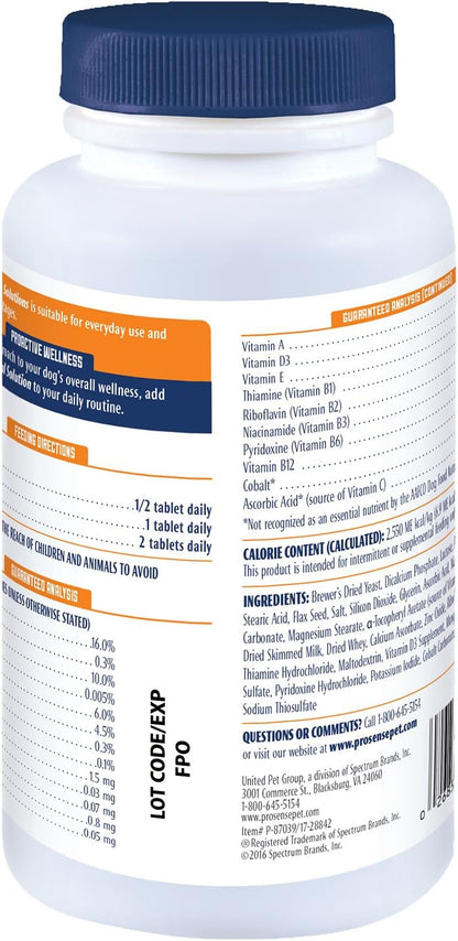 ProSense multivitamin supplement bottle for canine health