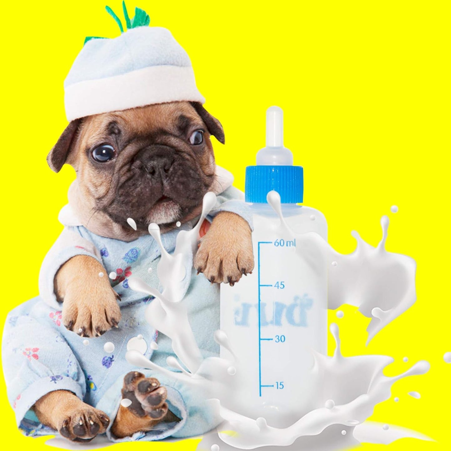 Kitten Bottles for Nursing. Pet Puppy Bottles. Dog and cat and Wild Animal Silicone Nipples (Feeding Tool) - Image 9