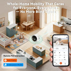 Smartphone app controlling pet camera robot