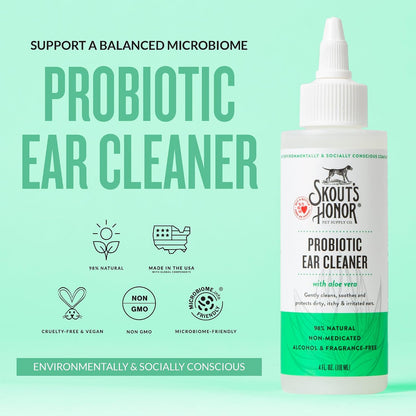Skout's Honor non-medicated ear cleaner for dogs with aloe vera