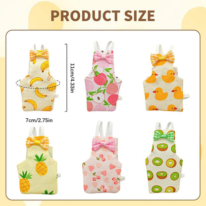 AQOYNQ reusable parrot clothes displaying the inner waterproof absorption layer