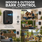 Onirri dog deterrent device demonstrating 50 feet range coverage