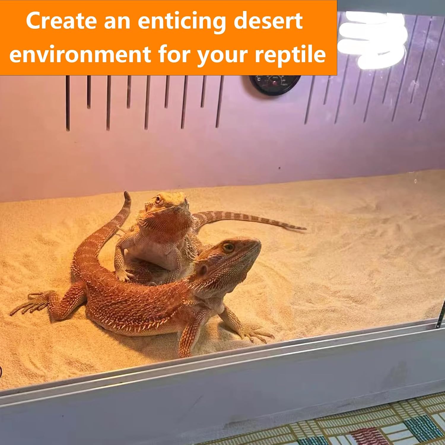 BNOSDM Reptile Sand,2.2lb Bearded Dragons Sands Substrate Bedding,Lizard Yellow Desert Blend Sands for Snakes Geckos Tortoises Turtle Tarantula - Image 6