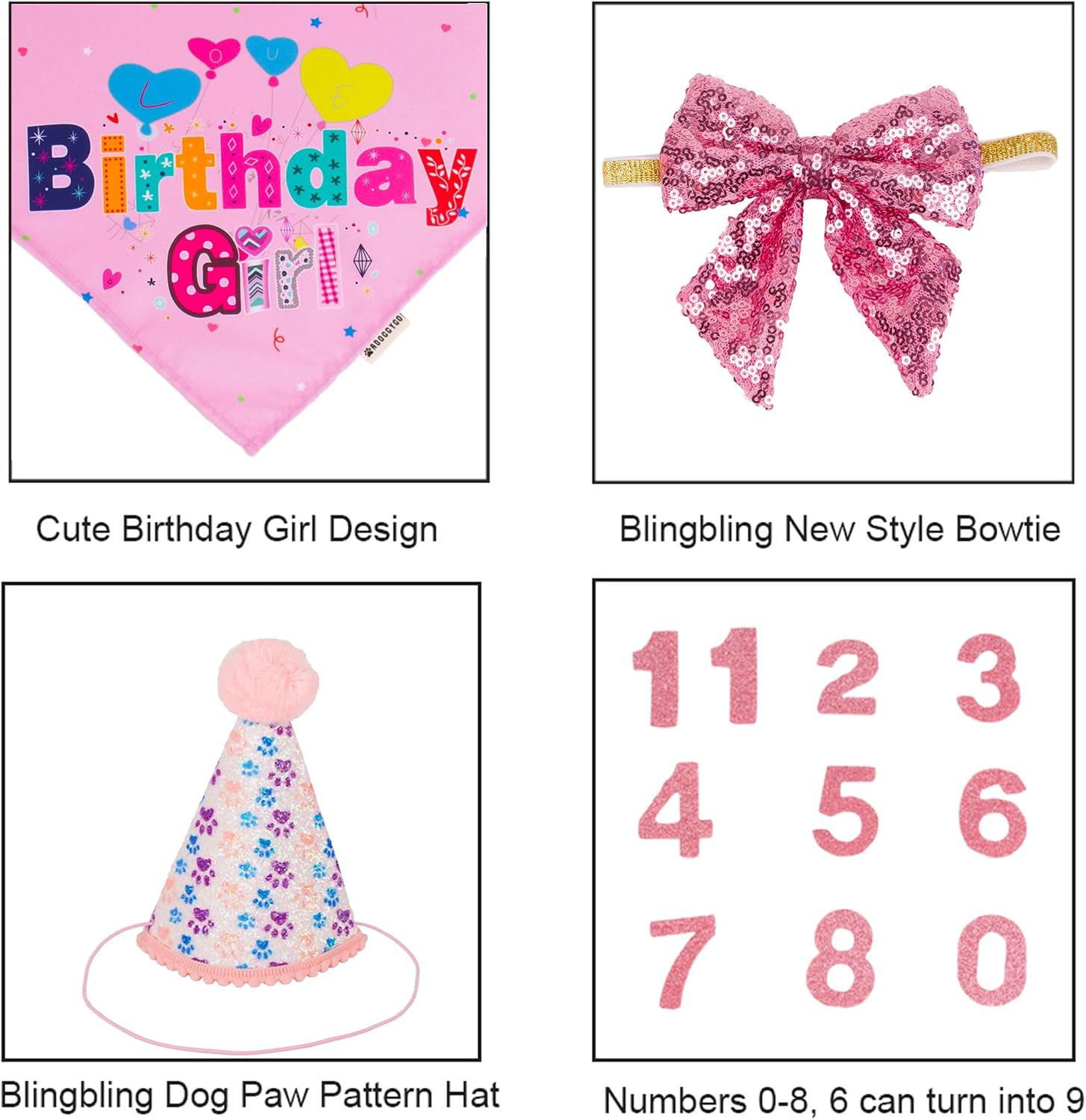ADOGGYGO high quality imported dog birthday supplies packaging details