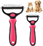 Dematting Comb for Dogs and Cats, Undercoat Rake Pet Brush for Long Hair, Deshedding Dog Brush Removes Tangles Knots and Loose Fur, Grooming Tool for Thick Coats (Blue L) - Image 10