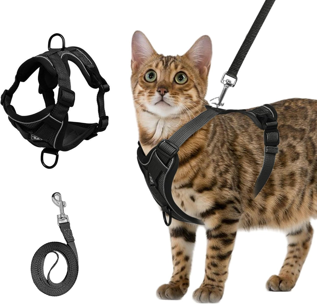 Shudyear soft mesh pet vest full set for outdoor cat adventures