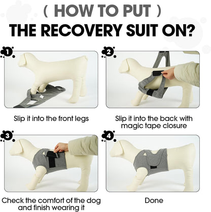 Packaging and product label of Brkurleg dog recovery vest