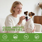 Hypoallergenic dog eye cleaning pads for removing crust and gunk
