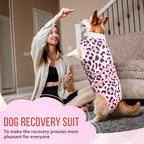 SlowTon pet post-operative clothing emphasizing the comfortable hair-safe zipper lining.