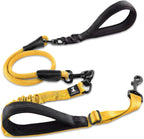 SparklyPets Double Dog Leash for 2 Dogs - Rope Bungee Dual Leash for Medium and Large Breeds with Padded Handles & Tangle Free (Black, Medium/Large) - Image 10
