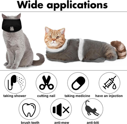 Tick removal tools and protective cat nail caps displayed on a clean background
