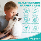 GJYC PET cat acne care mousse texture showing rich gentle cleansing foam