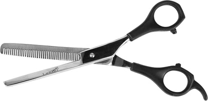 Laazar pet thinning shear with ergonomic plastic handle