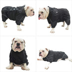 Lovelonglong Waterproof Dog Raincoat - 4-Leg Full Body Dog Rain Suit with Reflective Strips & Leash Opening, Outdoor Dog Jacket for Rainy Weather - Image 12