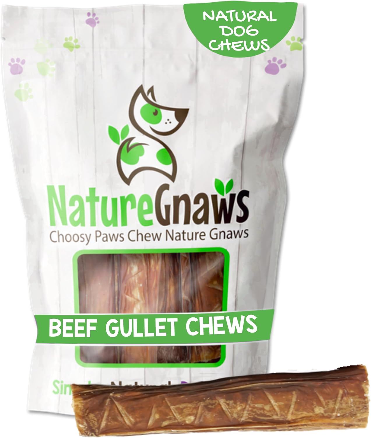 Nature Gnaws Beef Gullet Springs for Dogs 7-8" (12 Count) - Natural Beef Jerky Stick Dog Chew Treats - Rawhide Free - Image 15