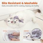 Potaroma motion activated kitten toy showing hidden catnip pouch placement.