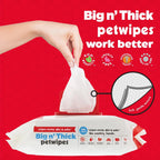 Petkin authentic imported cat and dog wipes for paws and face