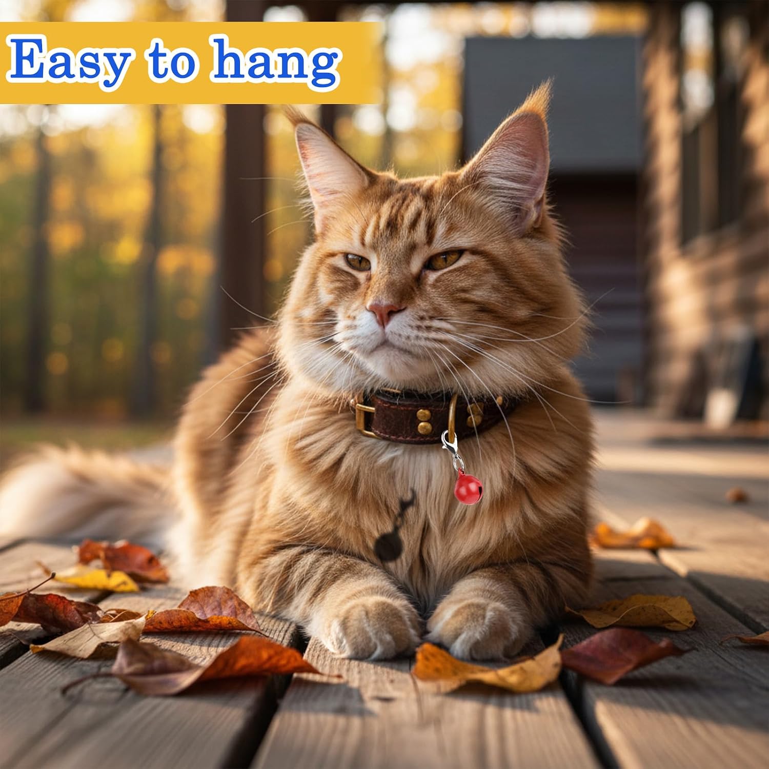Durable metal jingle bells for tracking small pets safely indoors and outdoors.