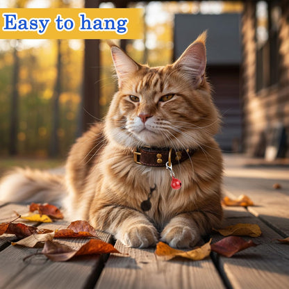 Durable metal jingle bells for tracking small pets safely indoors and outdoors.