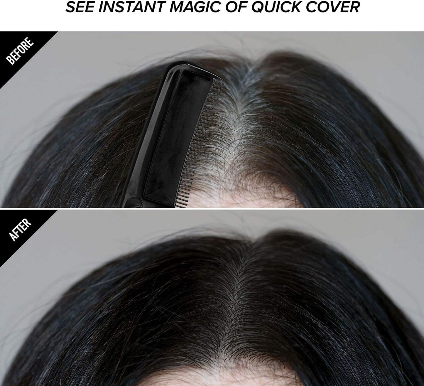 USA imported temporary beard and hair touch up root concealer tube packaging back details