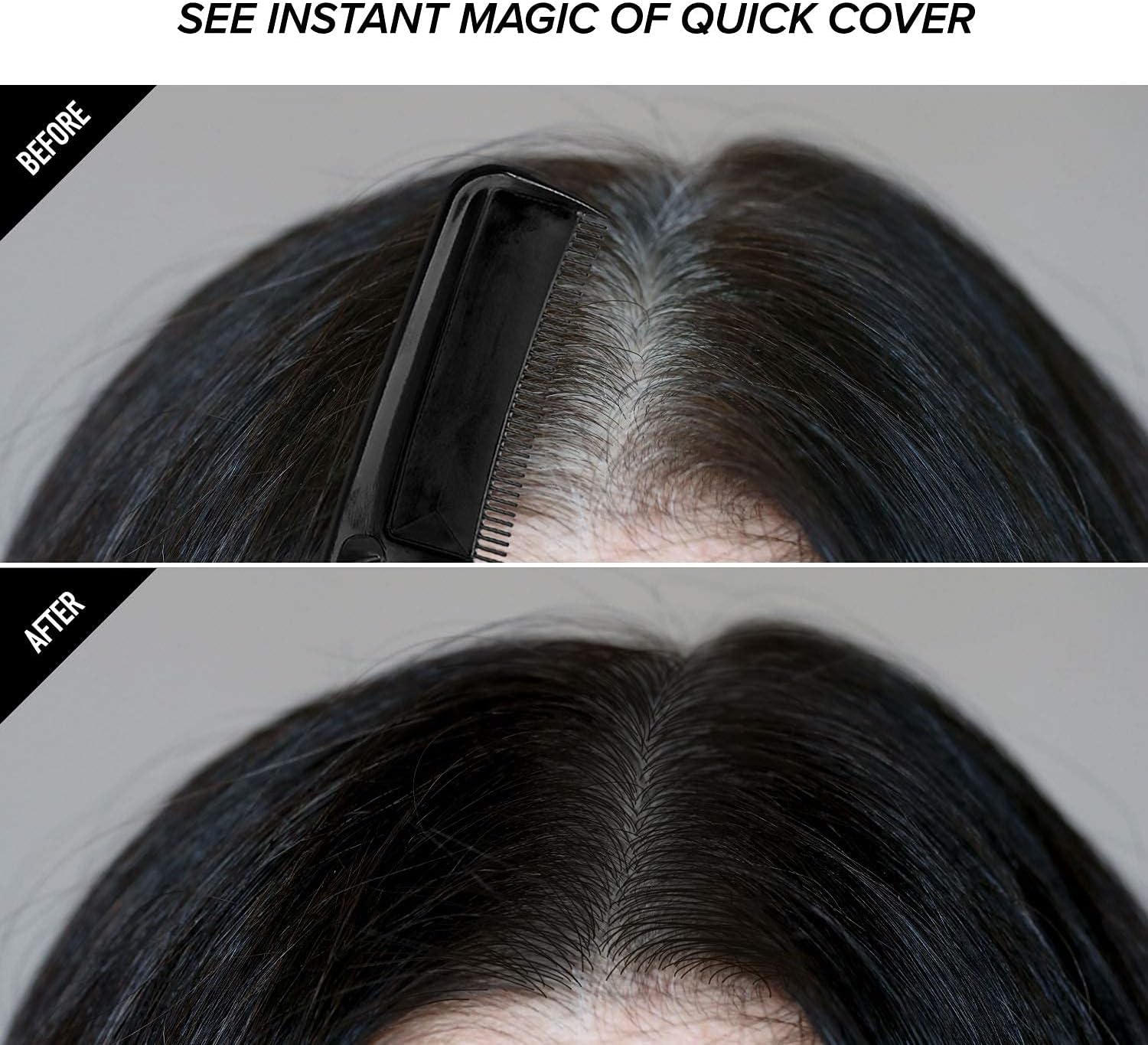 USA imported temporary beard and hair touch up root concealer tube packaging back details