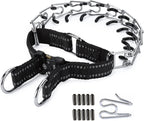 Pinch Collar for Dogs Adjustable Dog Training Collar with Comfortable Rubber Tip and Quick Release Buckle for Small Medium Large Dogs (Medium, Black) - Image 9