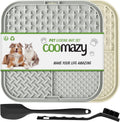 Coomazy Lick Mat for Dog and Cat front view with slow feeder texture