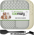 Coomazy Lick Mat for Dog and Cat front view with slow feeder texture