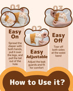 Dono Disposable Dog Diapers Female - 360 degrees Elastic Waist Pull It Up Puppy Diapers for Peeing, Heat, Training, Incontinence, Super Absorbent Leak-Proof Doggie Diapers with Tail Hole, S, 20-60PCS - Image 9