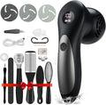 Doeean Electric Foot Callus Remover front view showing LCD battery display.