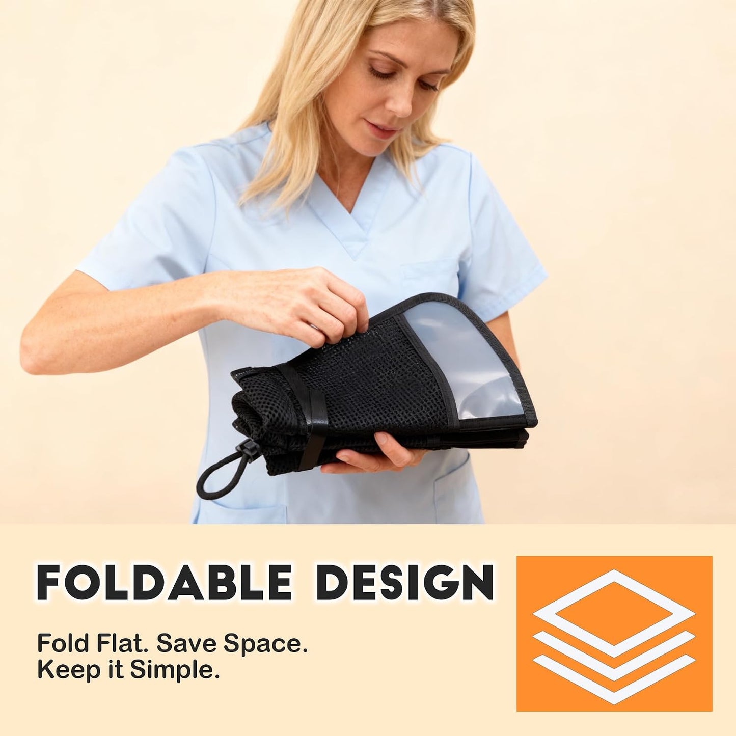 MoonyMars protective e-collar showing waterproof clear material wipe clean demonstration.