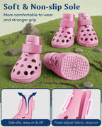 Solowinner dog boots showing non-slip sole pattern