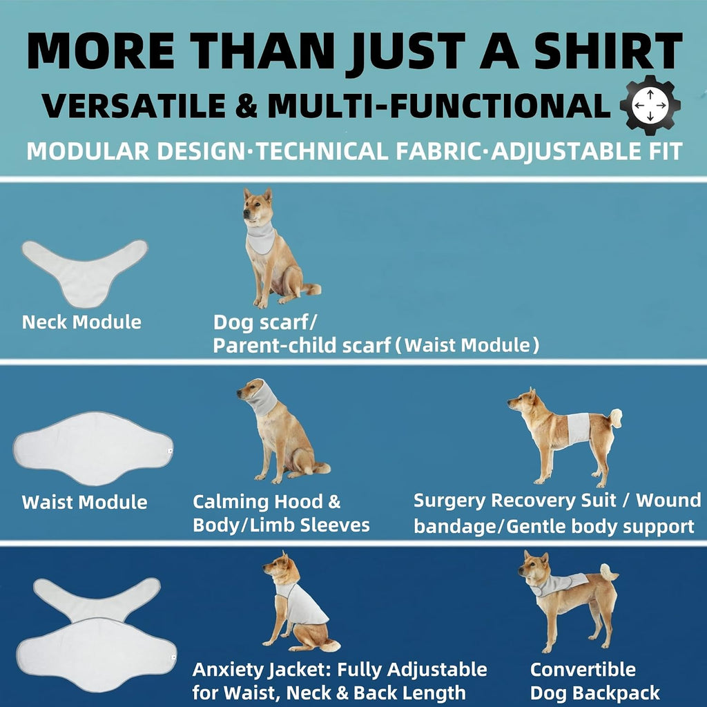 Dajidali dog and cat spay recovery suit side view adjustable post surgery onesie