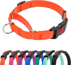 Waterproof Martingale Collar for Dogs,Easy to Clean Dog Collars with Safety Quick Release Buckle,Rubber Collar for Medium Large Dogs Walking Training (Purple, M (16.5-20.8inch)) - Image 12