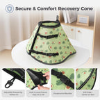 Avont dog cone alternative in a folded position