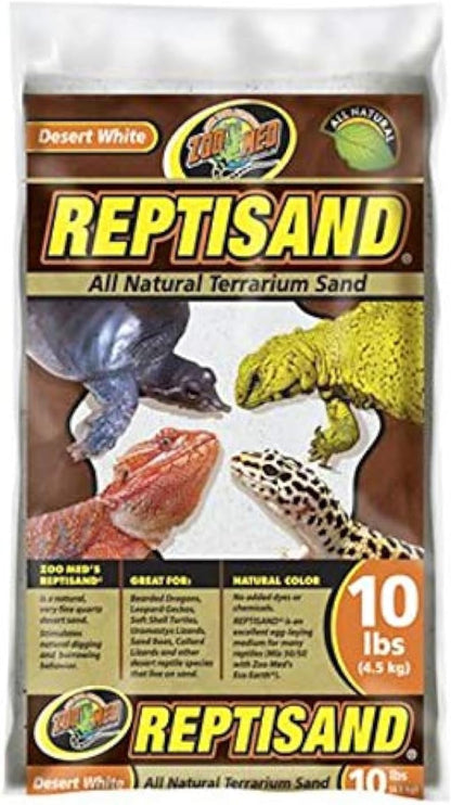 Zoo Med Repti Sand Desert White 10 Pound Pack Front View