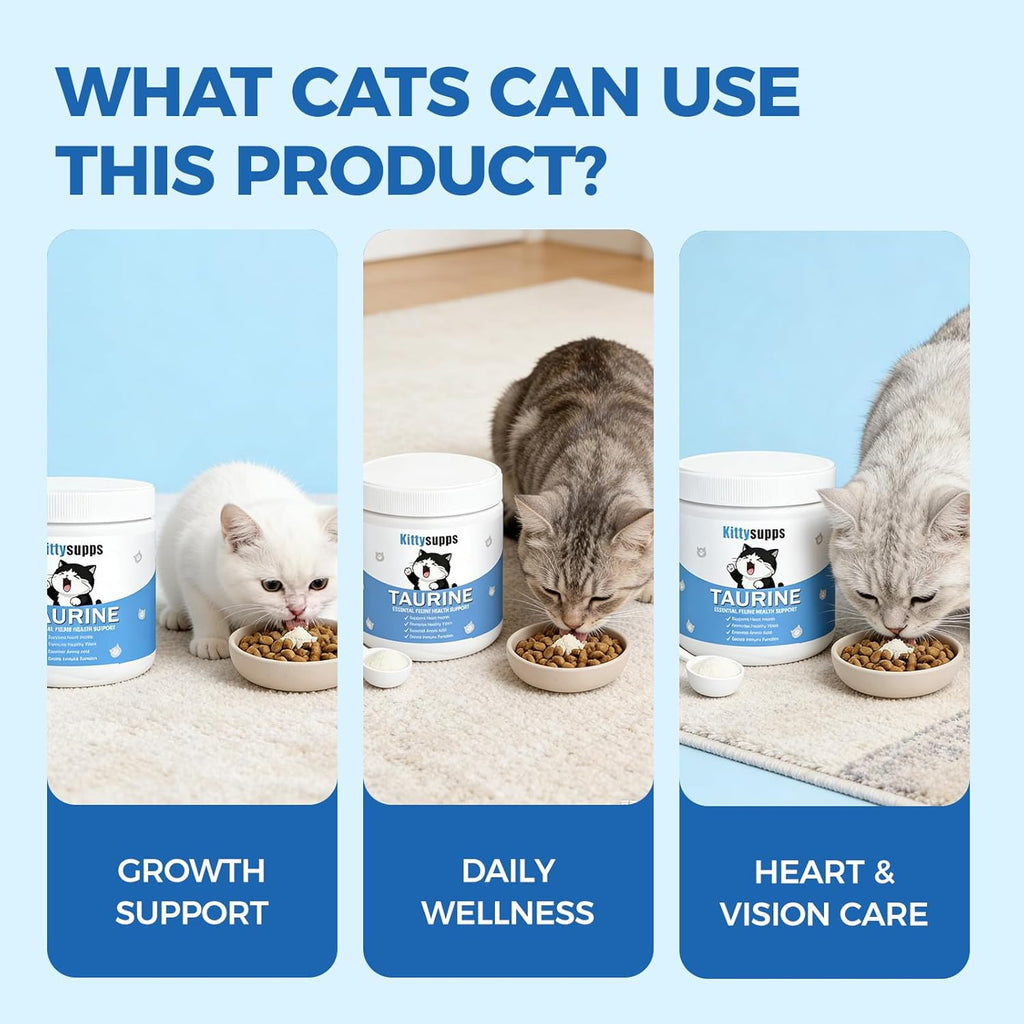 Grain free feline amino acid supplement for heart health