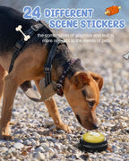 Durable ABS plastic dog speaking buttons showing the recording mechanism and metal speaker.