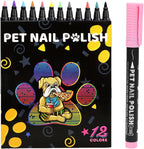 Southjieling pet nail drawing kit 12 colors front view for dog creative grooming