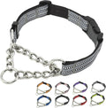 PUROAYET martingale dog collar gray large front view