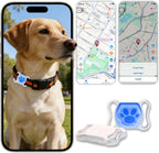 Syslytic GPS tracker for dogs and cats front view attached to a premium black tracking collar.