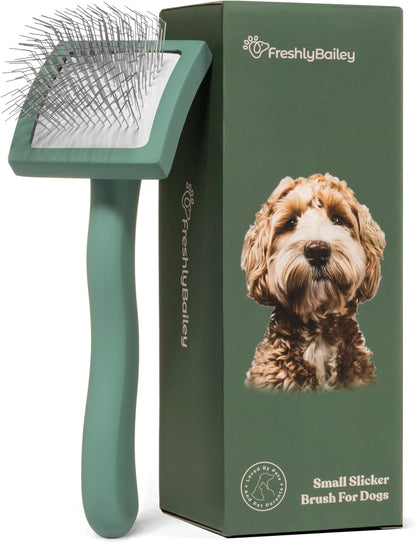 Packaging details of the imported Freshly Bailey authentic doodle grooming brush