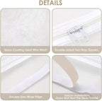 Zippered mesh screen for apartment doorways