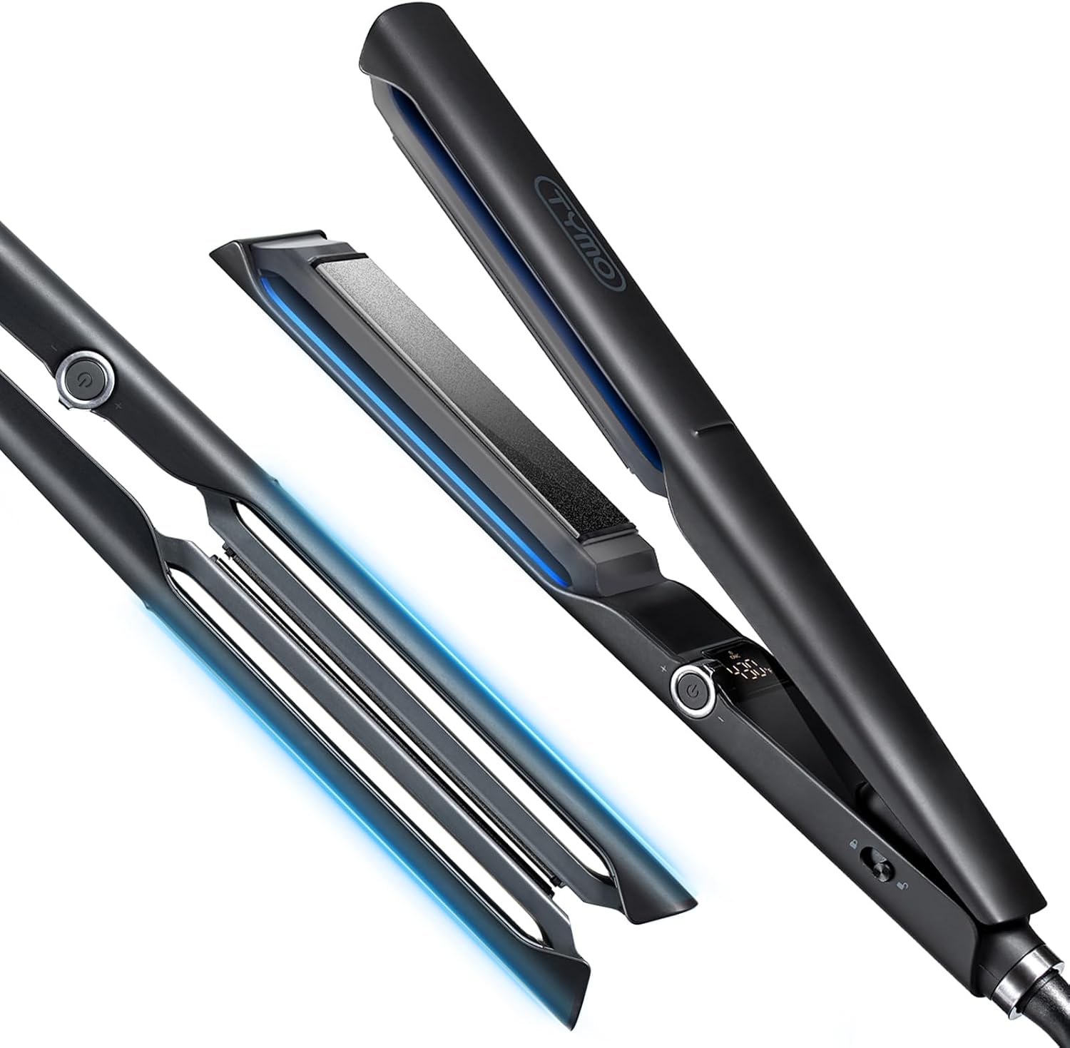 Tymo 2.0 flat iron hair straightener front view for styling