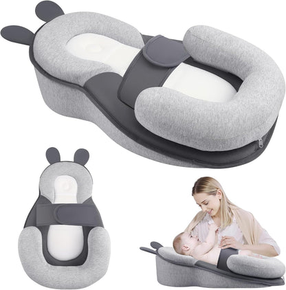 Zuskyzu baby feeding pillow front view anti overflow wedge
