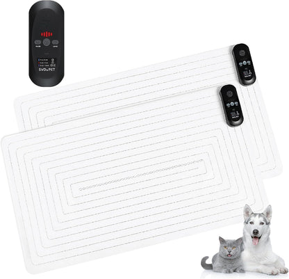SVD.PET 2-Pack Pet Training Mat with Tester, Pet Shock Pad, Dogs & Cats Electronic Repellent mat for Indoor, 3 Training Modes, 5 Levels, Pet Safe Mode (Black controler 60" X 12") - Image 10
