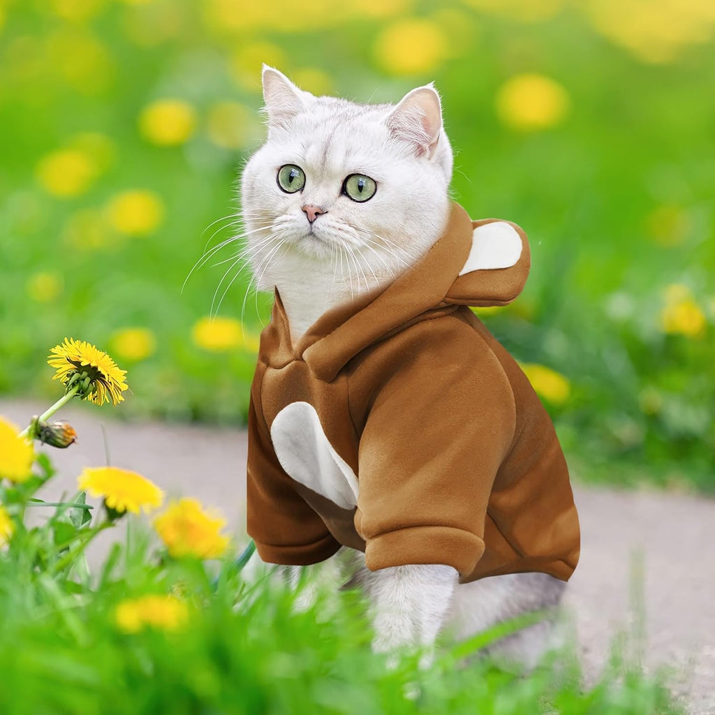 HRTTSY soft fur sweatshirt for toy dog breeds indoor outdoor wear