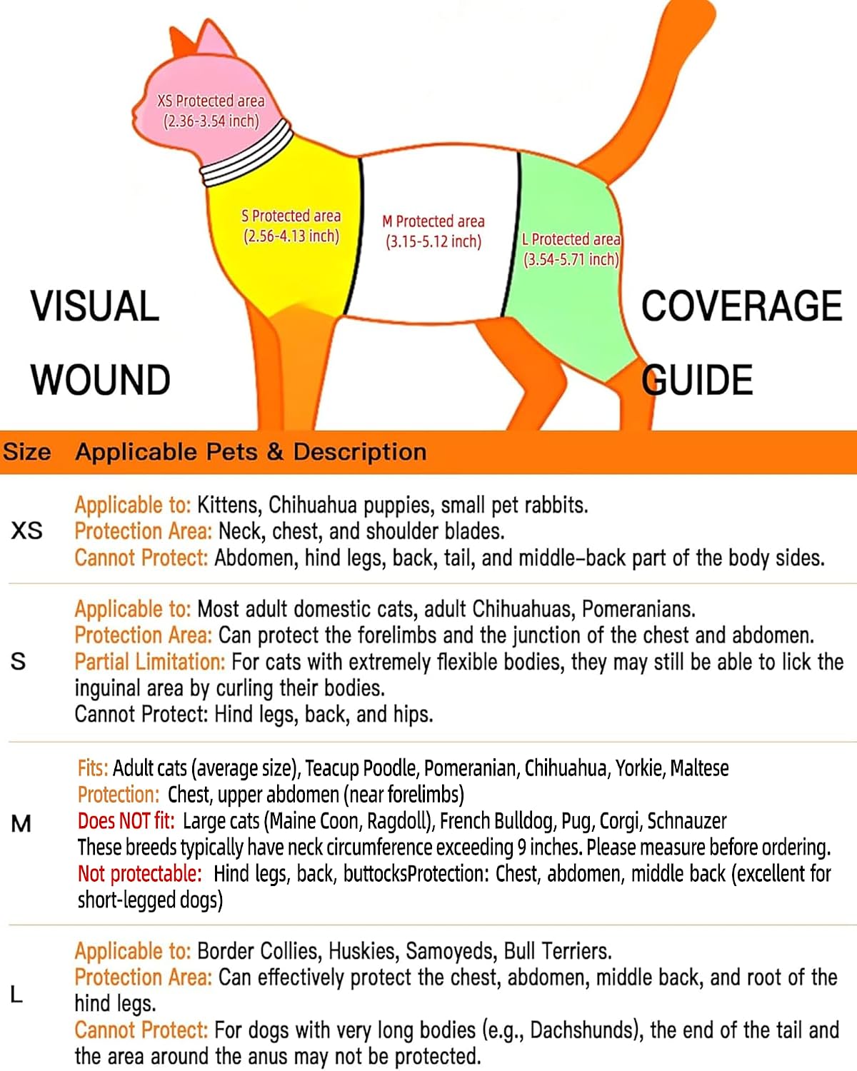 Kudes Elizabethan collar for small cats and dogs after surgery